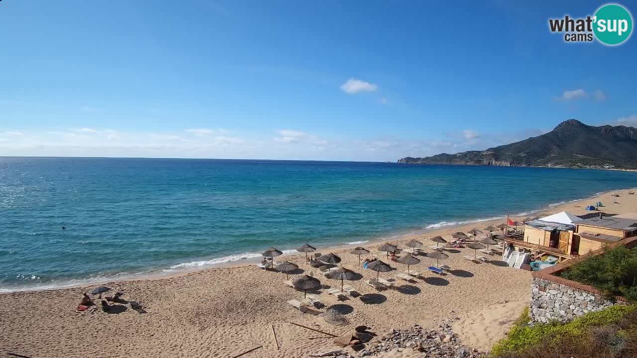 Spiaggia San Nicolò Buggerru webcam | Sardegna