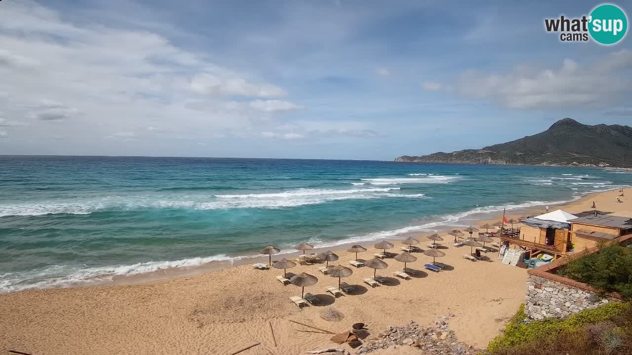 Spiaggia San Nicolò Buggerru webcam | Sardegna