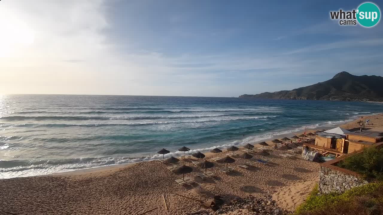 Spiaggia San Nicolò Buggerru webcam | Sardegna