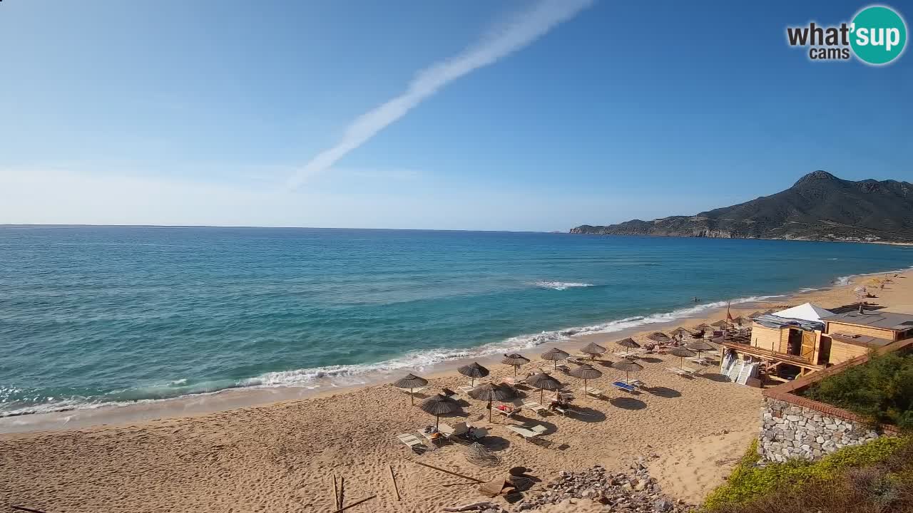 Spiaggia San Nicolò Buggerru webcam | Sardegna