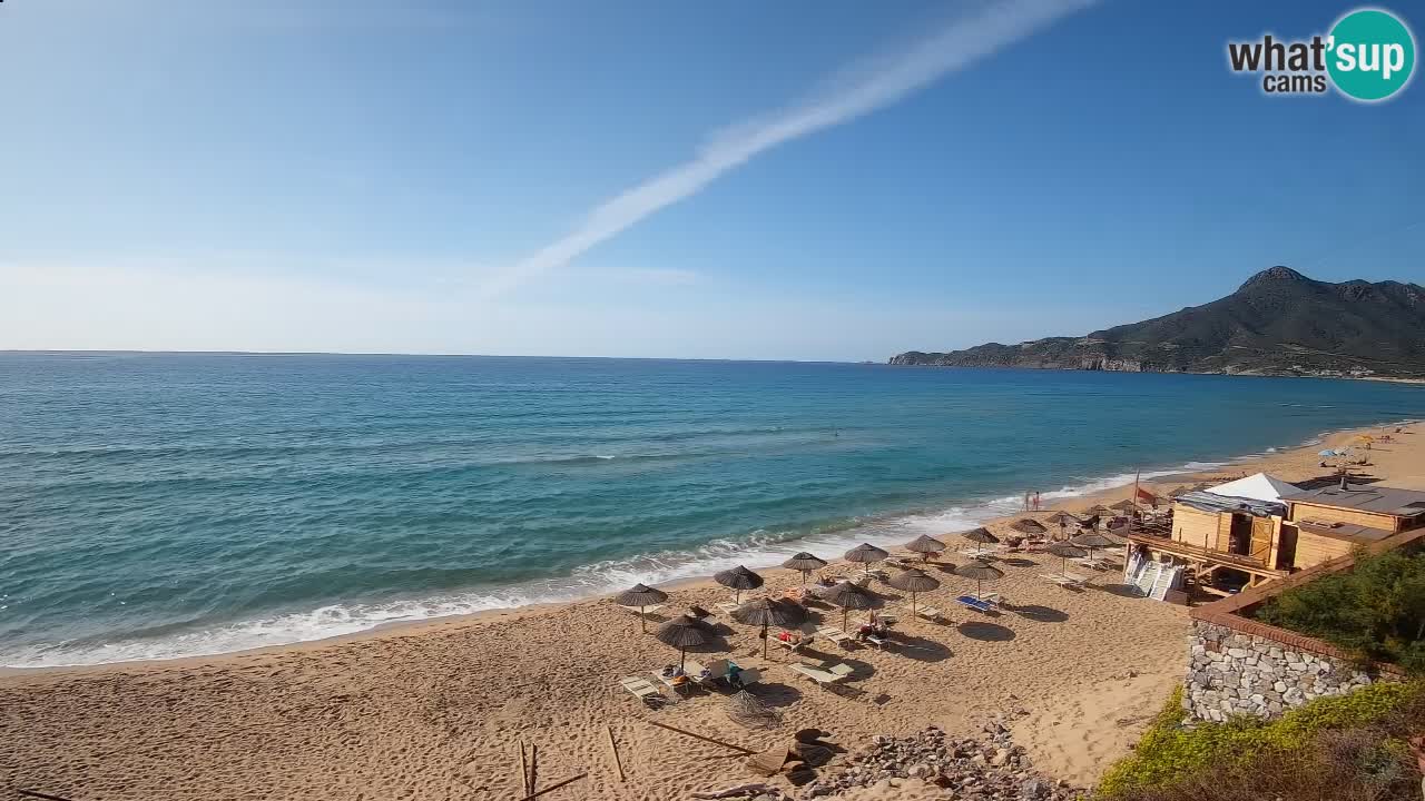 Spiaggia San Nicolò Buggerru webcam | Sardegna