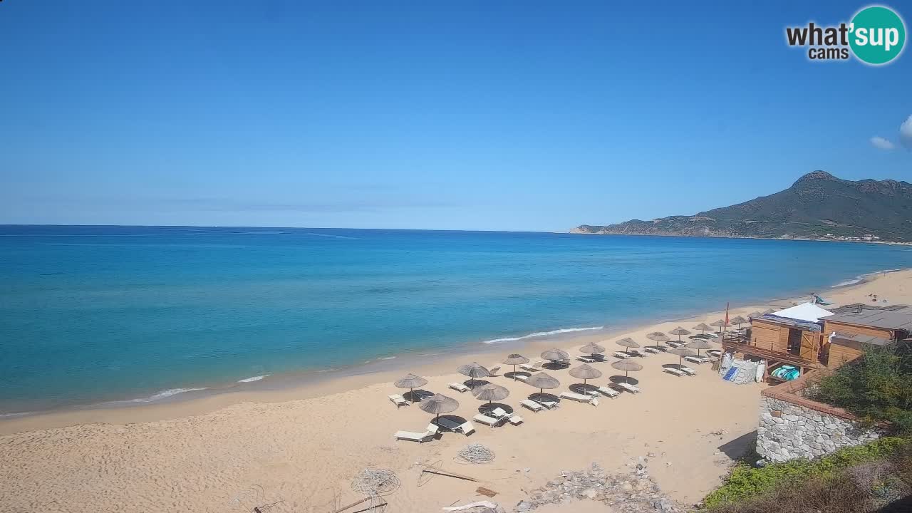 Spiaggia San Nicolò Buggerru webcam | Sardegna
