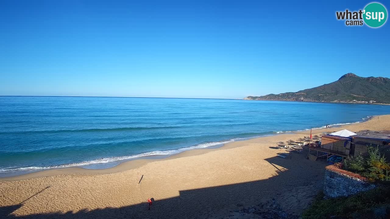 Spiaggia San Nicolò Buggerru webcam | Sardegna