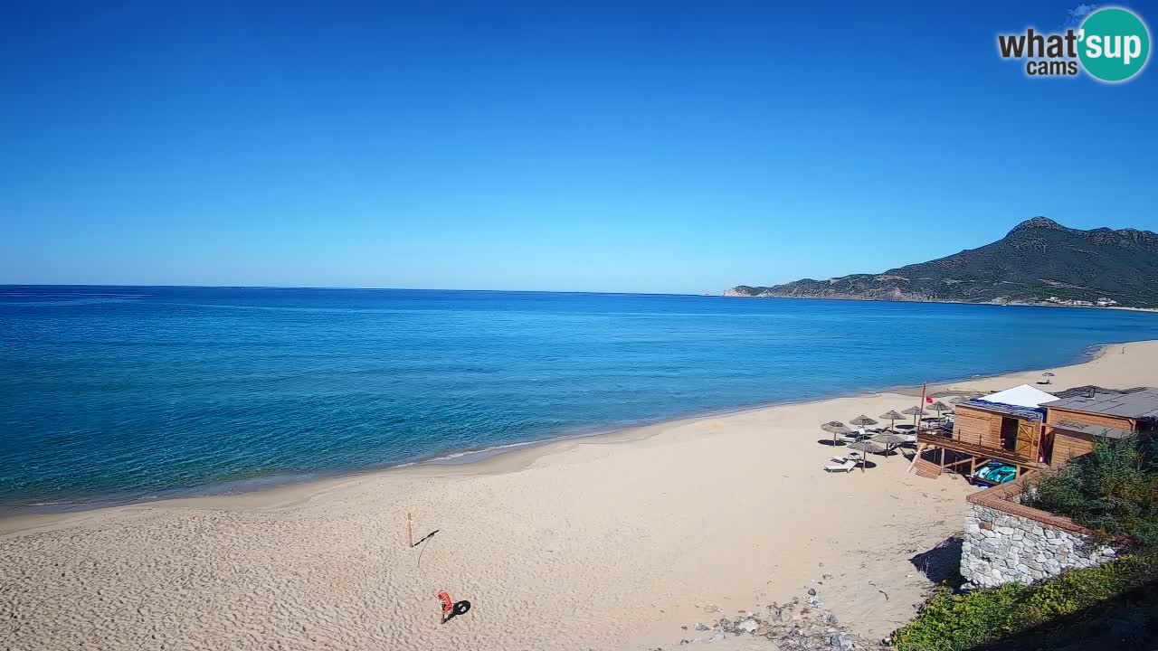 Spiaggia San Nicolò Buggerru webcam | Sardegna