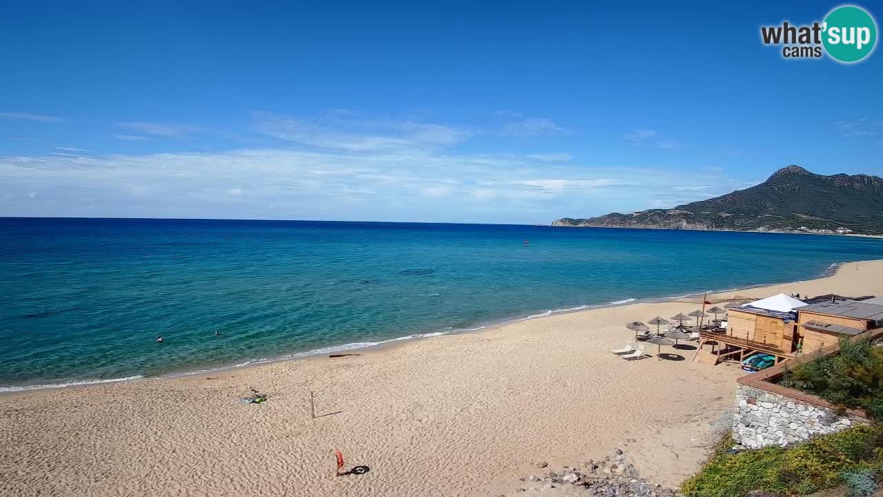 Spiaggia San Nicolò Buggerru webcam | Sardegna