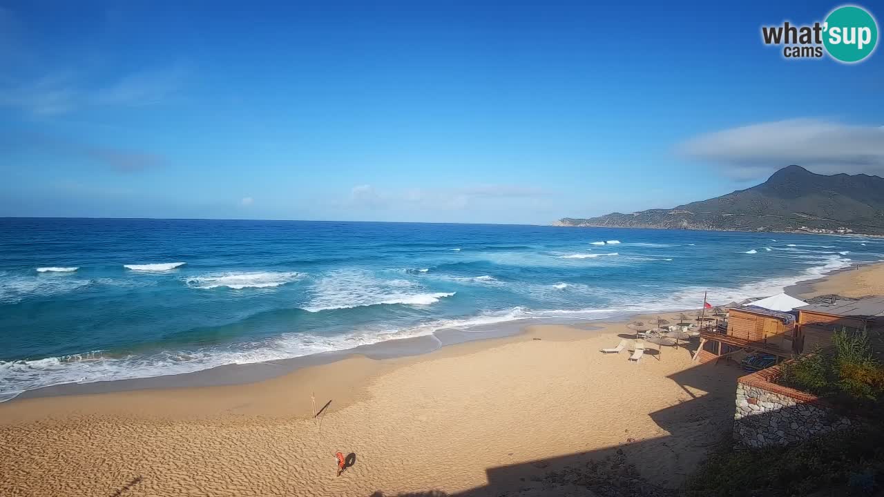Spiaggia San Nicolò Buggerru webcam | Sardegna