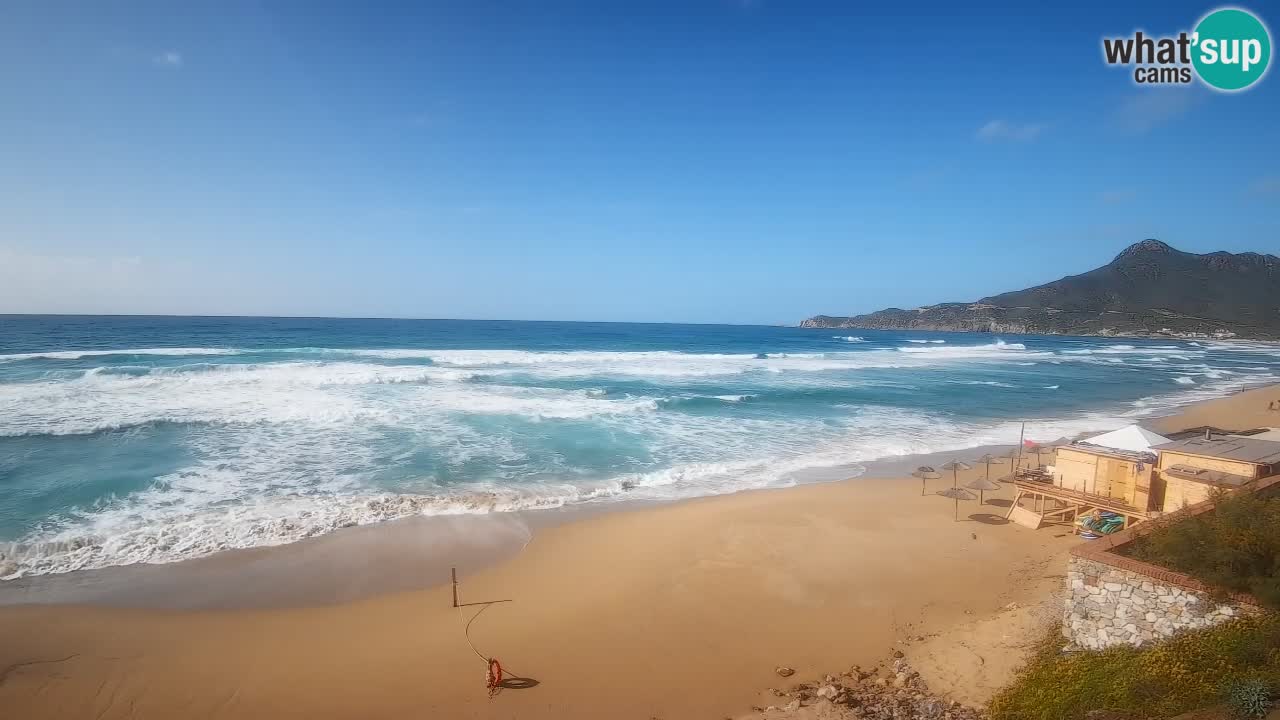 Spiaggia San Nicolò Buggerru webcam | Sardegna