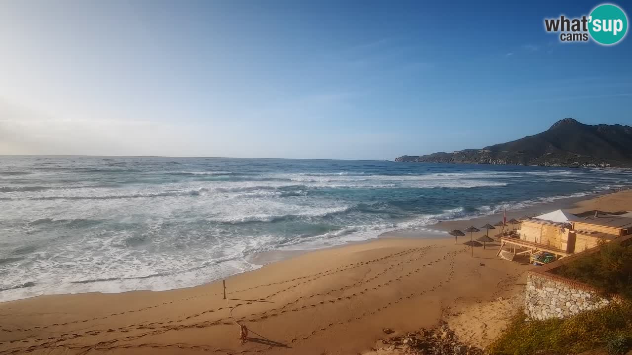 Spiaggia San Nicolò Buggerru webcam | Sardegna