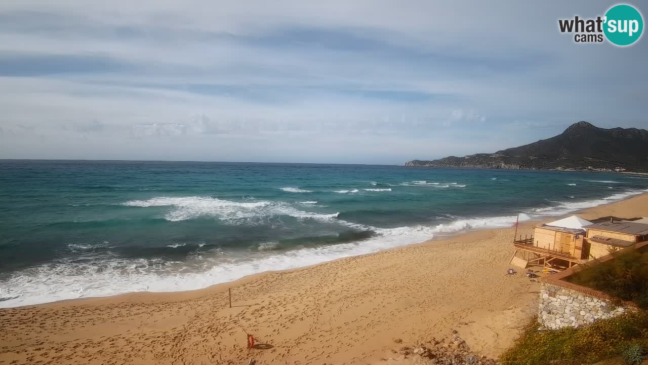 Spiaggia San Nicolò Buggerru webcam | Sardegna