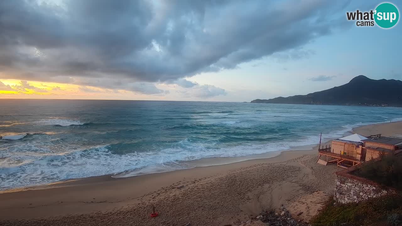 Spiaggia San Nicolò Buggerru webcam | Sardegna