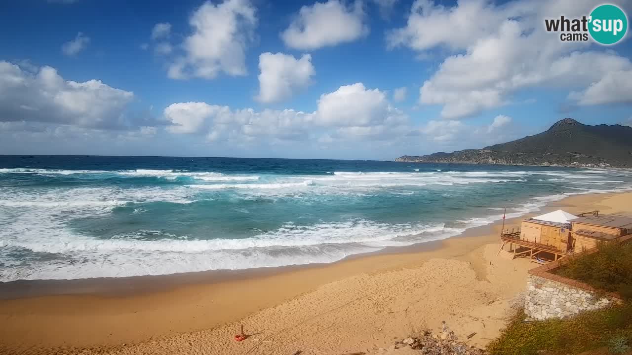 Spiaggia San Nicolò Buggerru webcam | Sardegna