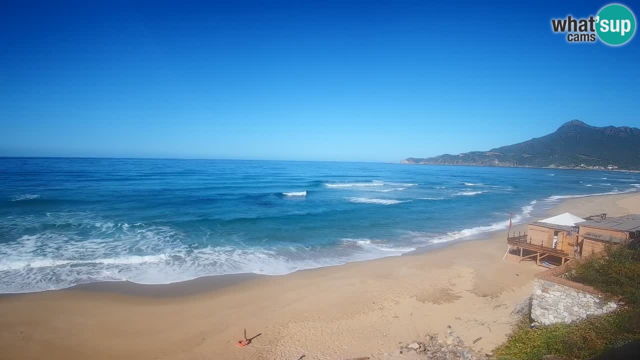 Spiaggia San Nicolò Buggerru webcam | Sardegna