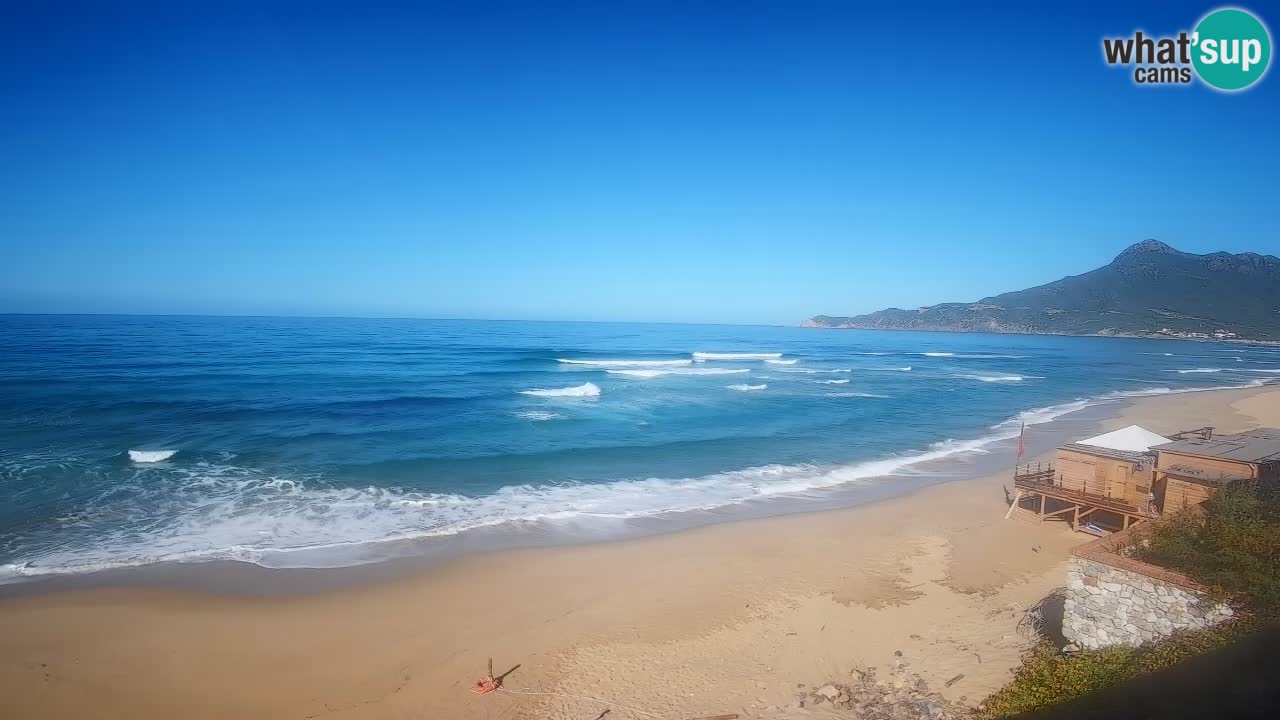 Spiaggia San Nicolò Buggerru webcam | Sardegna