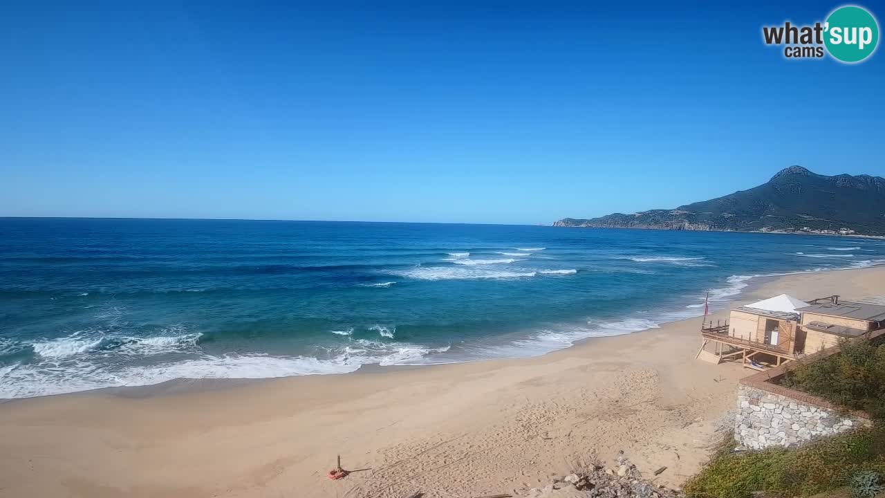Spiaggia San Nicolò Buggerru webcam | Sardegna