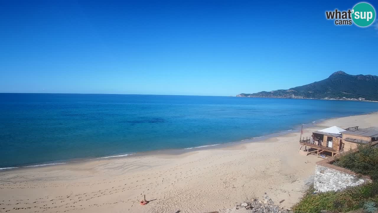 Spiaggia San Nicolò Buggerru webcam | Sardegna