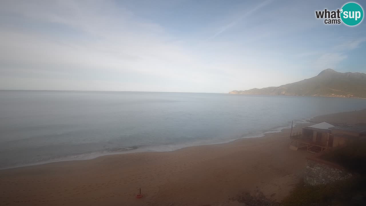 Spiaggia San Nicolò Buggerru webcam | Sardegna