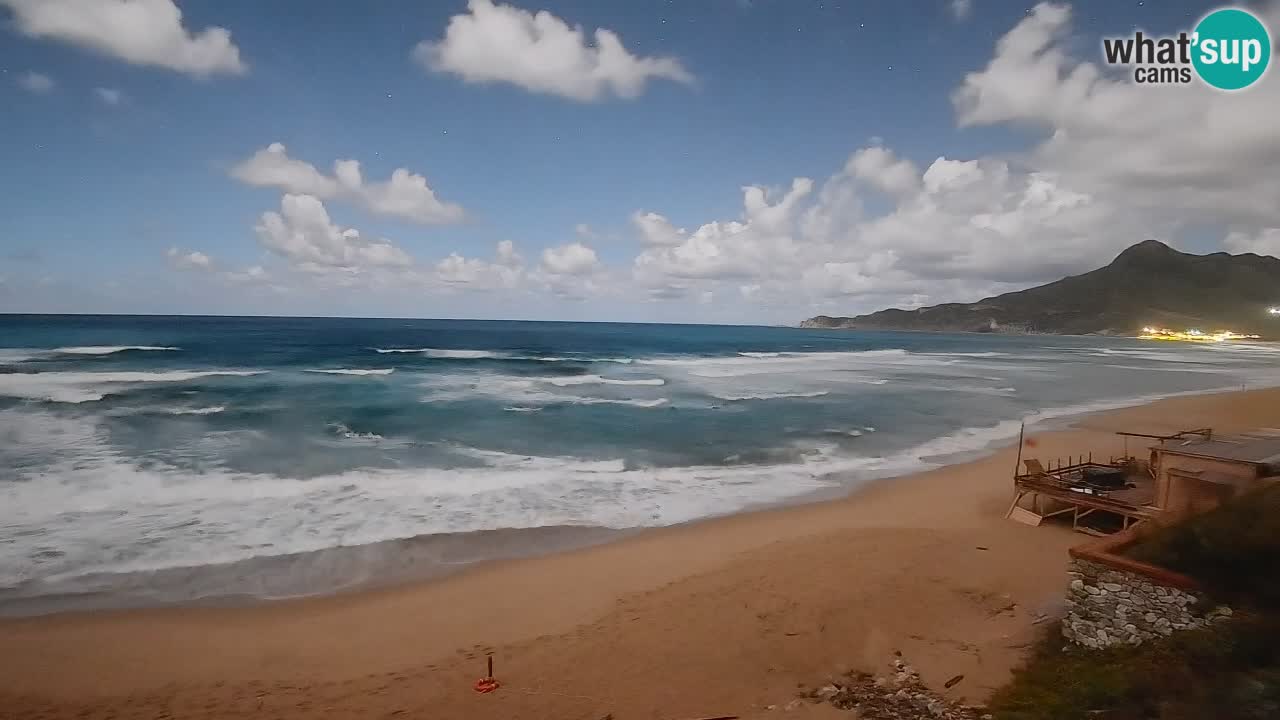 Spiaggia San Nicolò Buggerru webcam | Sardegna