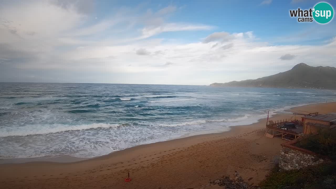 Spiaggia San Nicolò Buggerru webcam | Sardegna