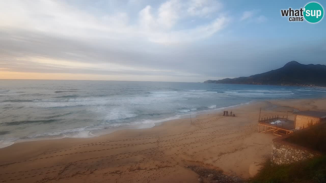 Spiaggia San Nicolò Buggerru webcam | Sardegna
