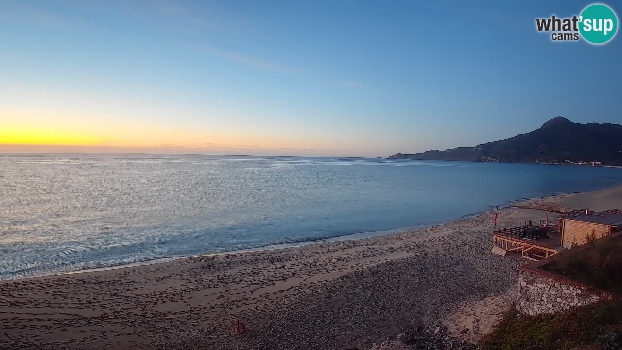 Spiaggia San Nicolò Buggerru webcam | Sardegna