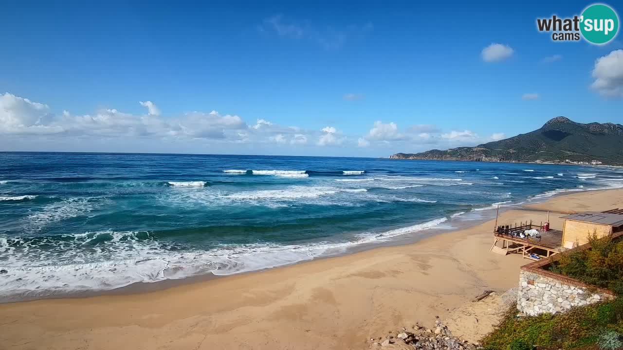 Spiaggia San Nicolò Buggerru webcam | Sardegna