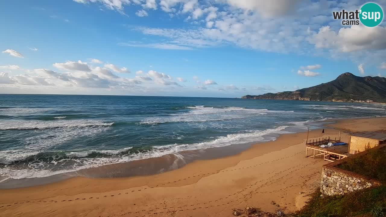 Spiaggia San Nicolò Buggerru webcam | Sardegna