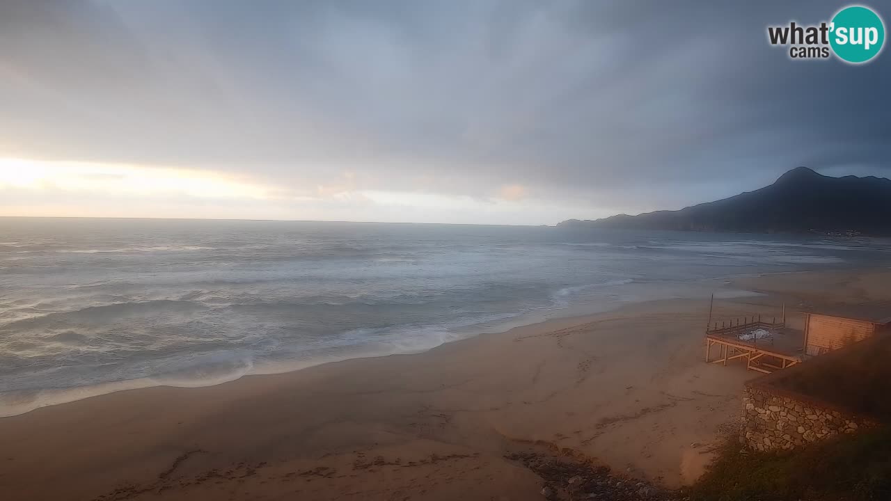 Spiaggia San Nicolò Buggerru webcam | Sardegna