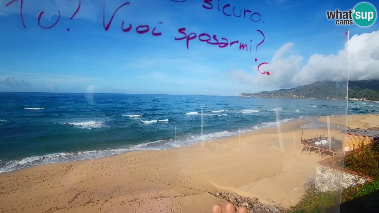 Spiaggia San Nicolò Buggerru webcam | Sardegna