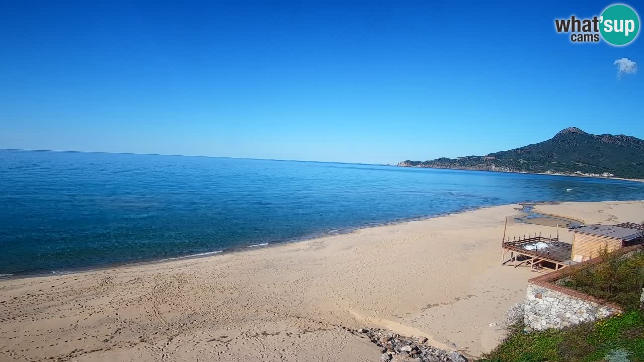 Spiaggia San Nicolò Buggerru webcam | Sardegna