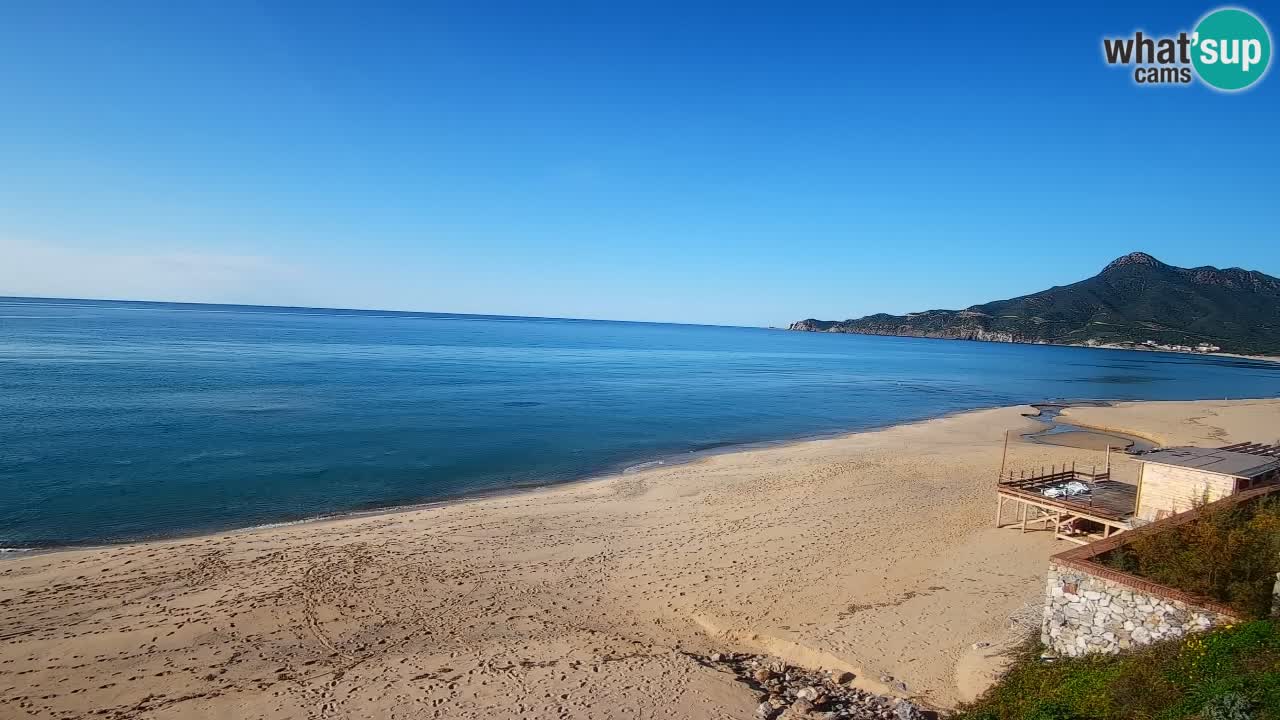 Spiaggia San Nicolò Buggerru webcam | Sardegna