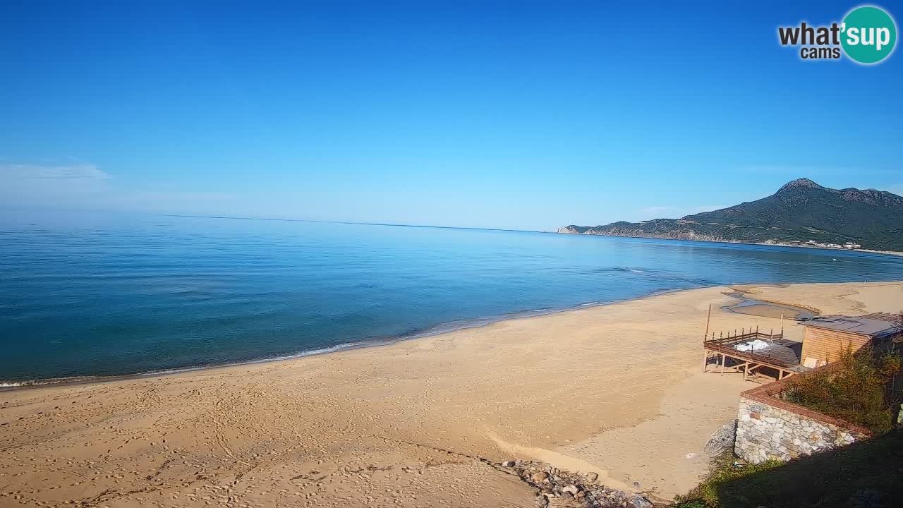 Spiaggia San Nicolò Buggerru webcam | Sardegna