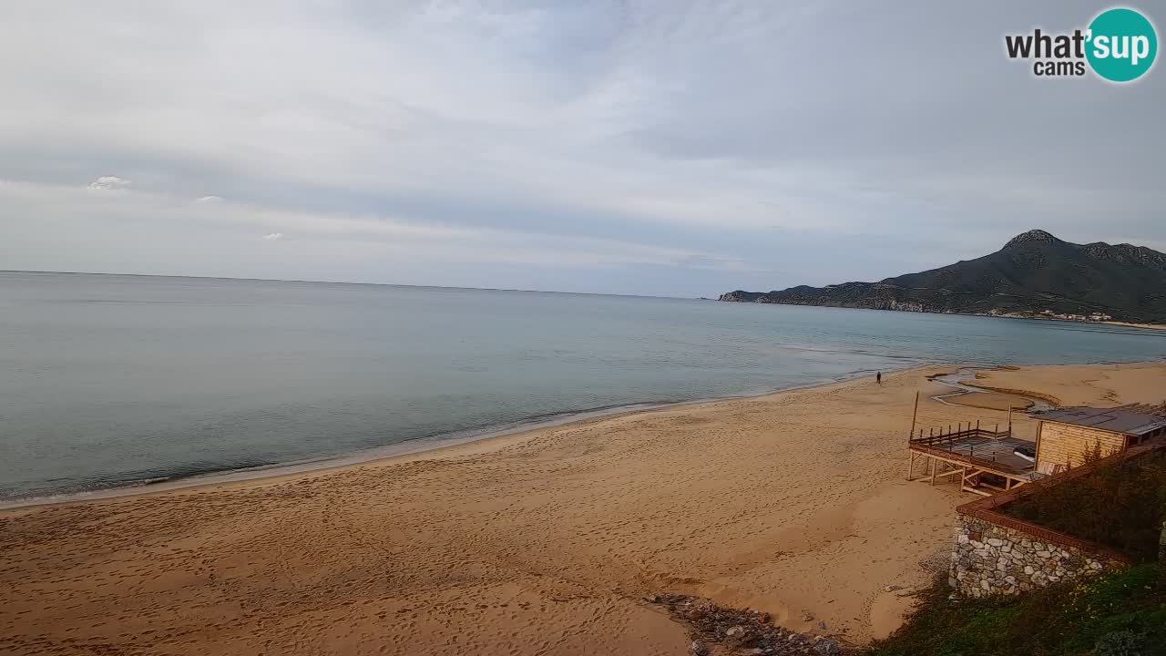 Spiaggia San Nicolò Buggerru webcam | Sardegna