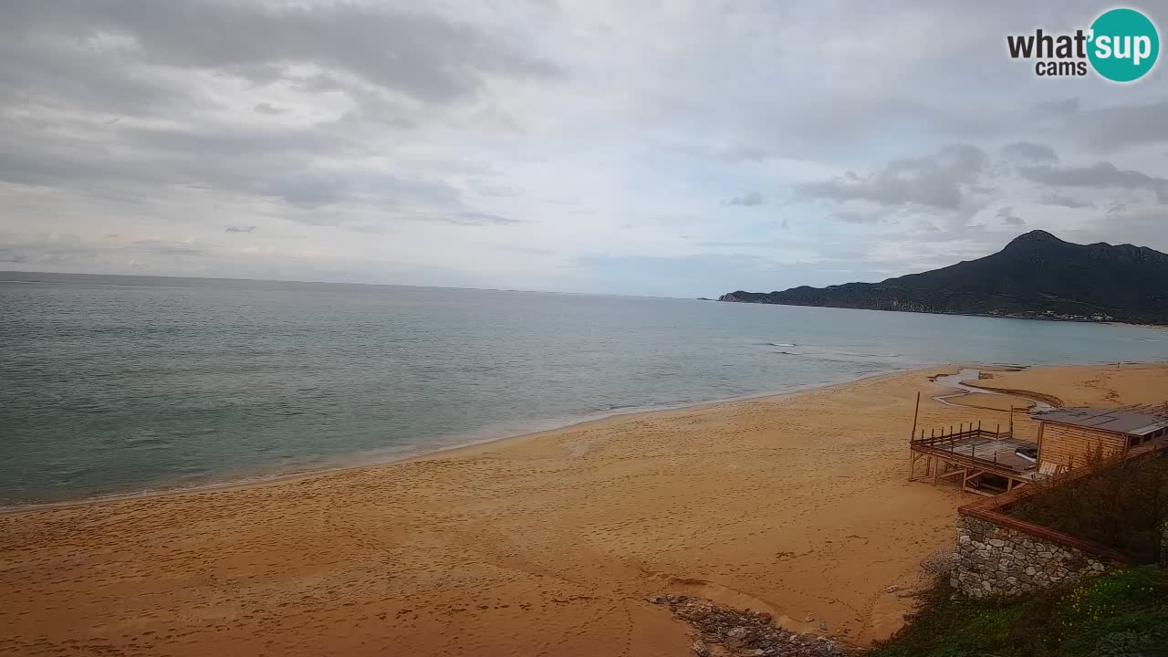 Spiaggia San Nicolò Buggerru webcam | Sardegna
