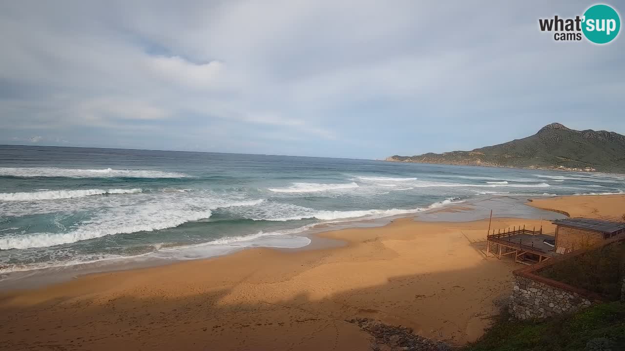 Spiaggia San Nicolò Buggerru webcam | Sardegna