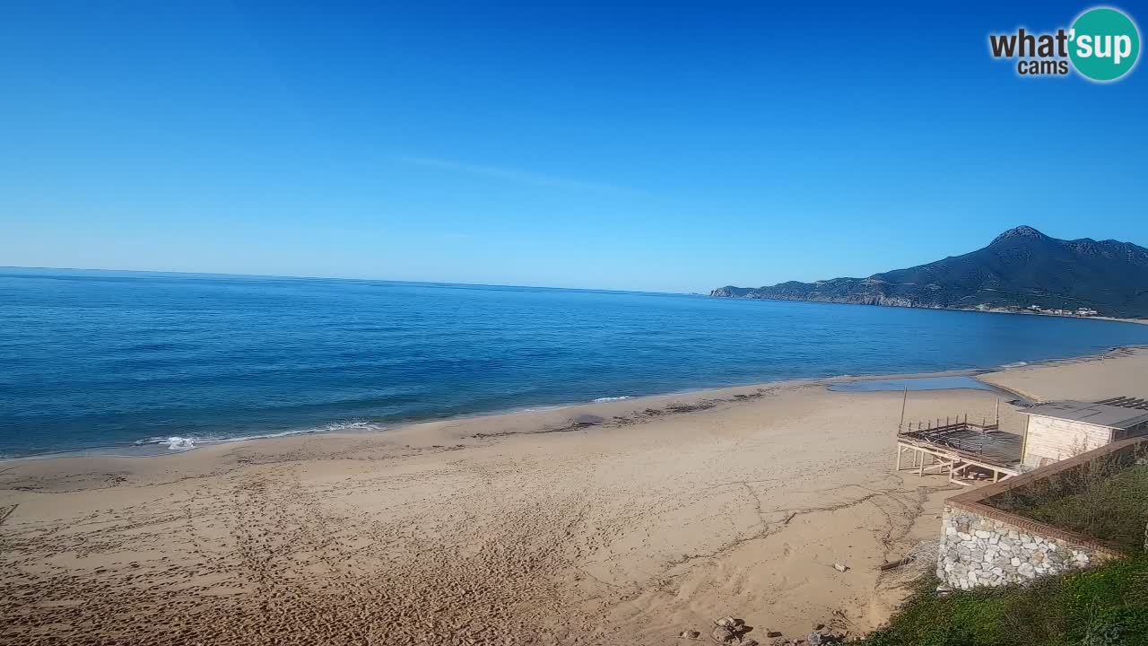 Spiaggia San Nicolò Buggerru webcam | Sardegna