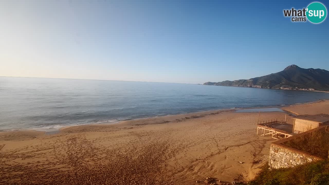Spiaggia San Nicolò Buggerru webcam | Sardegna