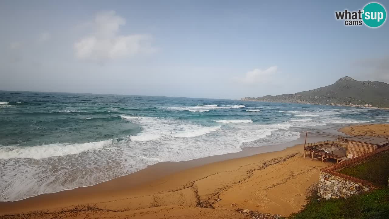 Spiaggia San Nicolò Buggerru webcam | Sardegna