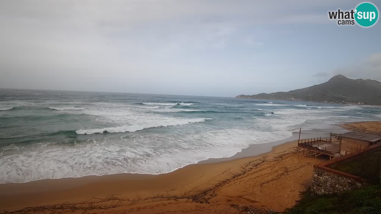 Spiaggia San Nicolò Buggerru webcam | Sardegna