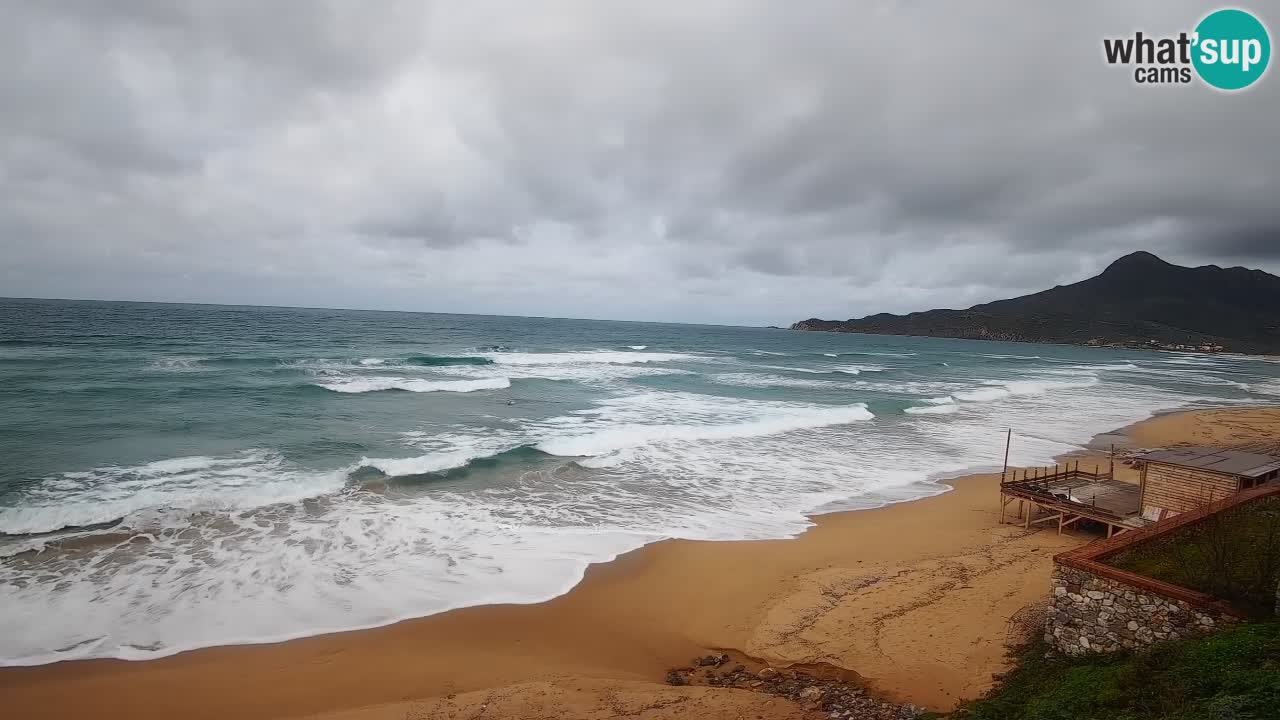 Spiaggia San Nicolò Buggerru webcam | Sardegna
