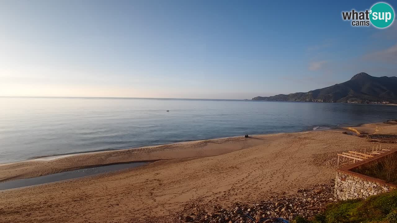 Spiaggia San Nicolò Buggerru webcam | Sardegna