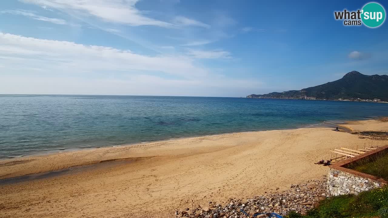 Spiaggia San Nicolò Buggerru webcam | Sardegna