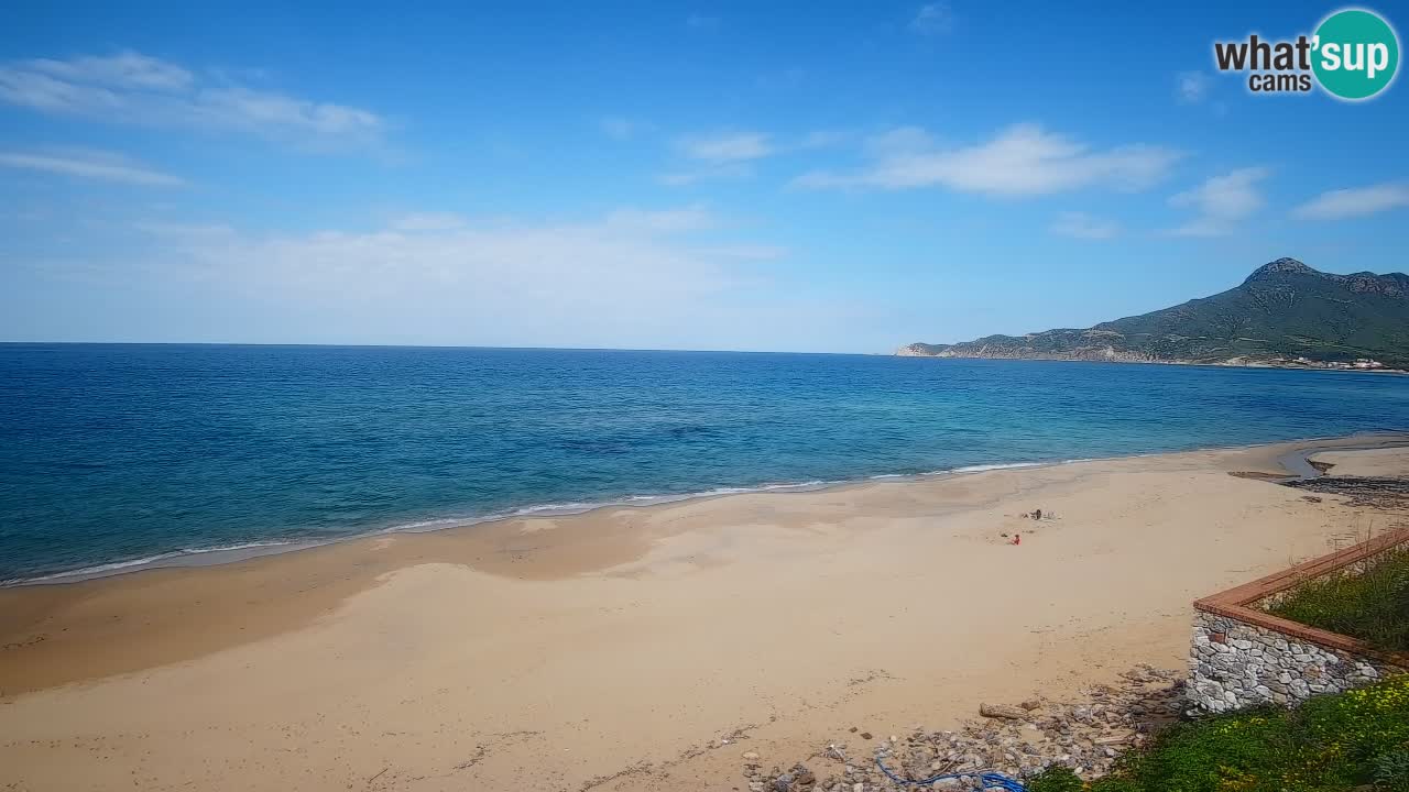 Spiaggia San Nicolò Buggerru webcam | Sardegna
