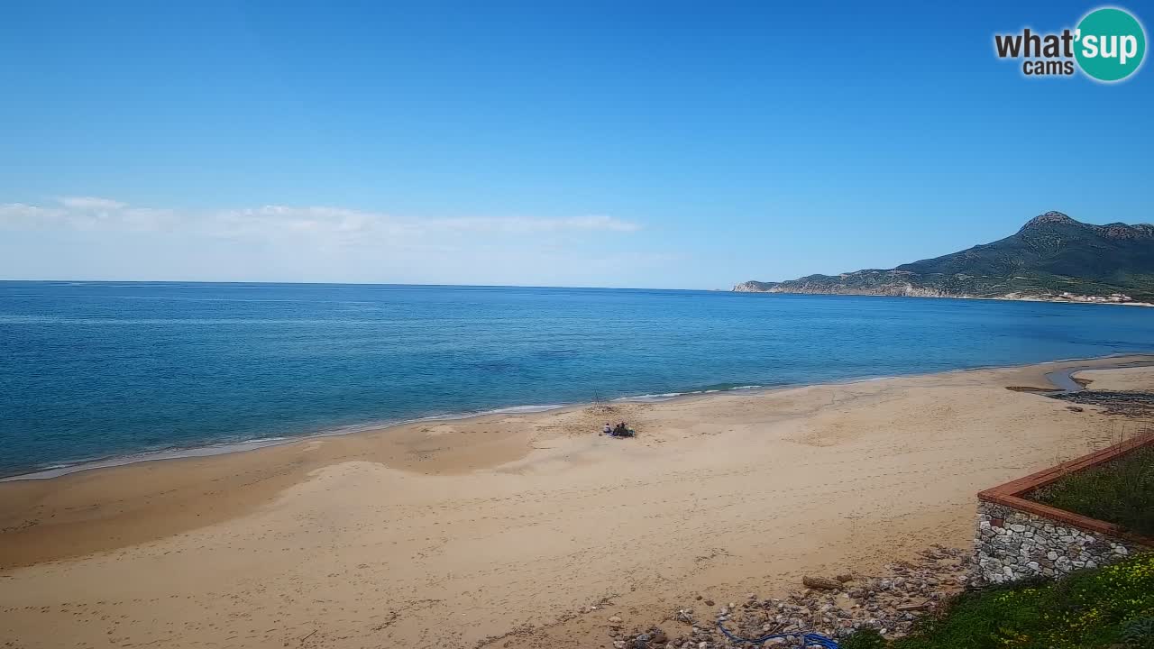 Spiaggia San Nicolò Buggerru webcam | Sardegna