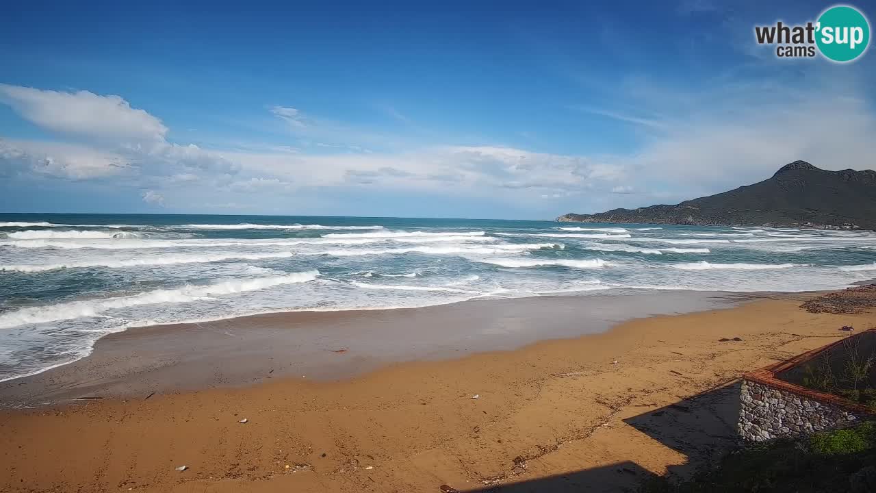 Spiaggia San Nicolò Buggerru webcam | Sardegna