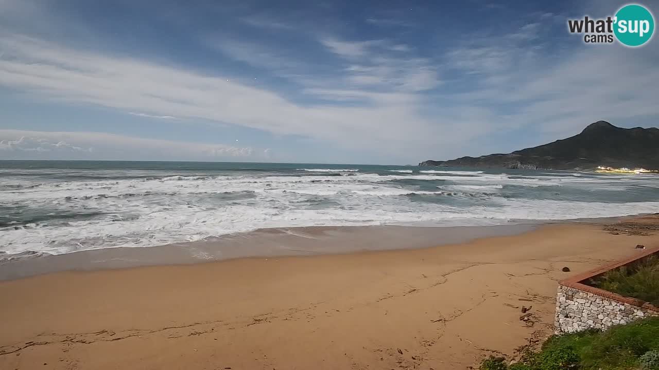 Spiaggia San Nicolò Buggerru webcam | Sardegna