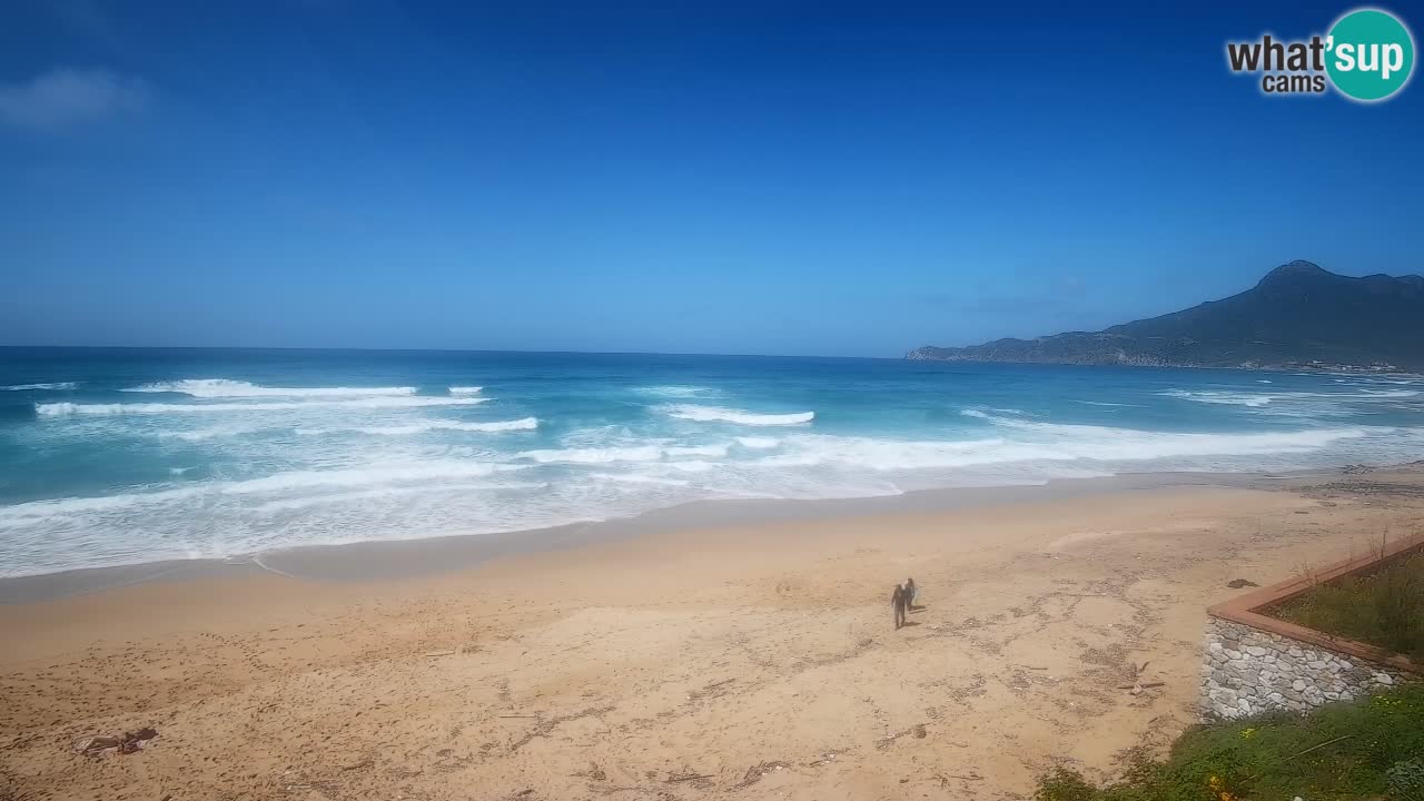 Spiaggia San Nicolò Buggerru webcam | Sardegna