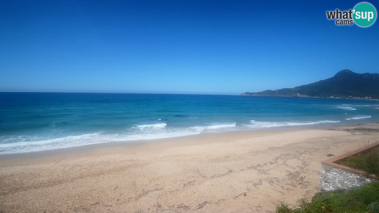 Spiaggia San Nicolò Buggerru webcam | Sardegna