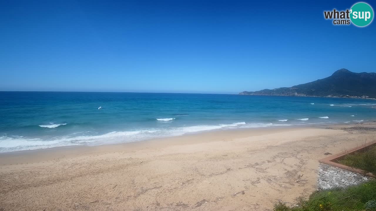Spiaggia San Nicolò Buggerru webcam | Sardegna