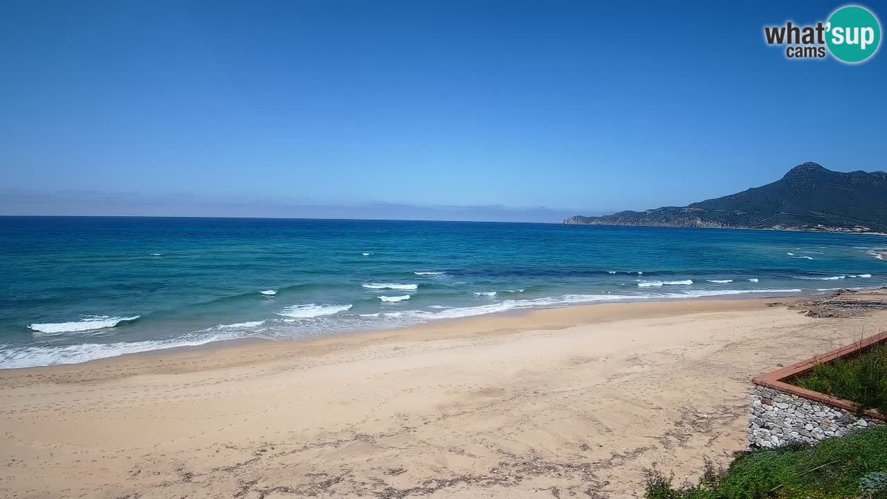 Spiaggia San Nicolò Buggerru webcam | Sardegna