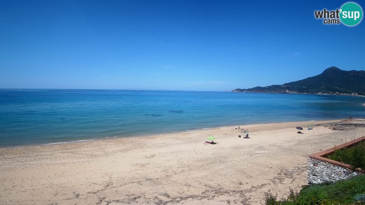 Spiaggia San Nicolò Buggerru webcam | Sardegna